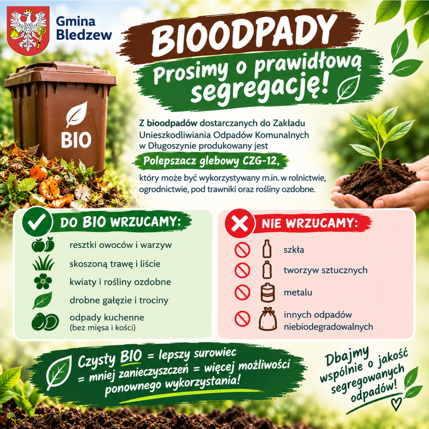 bio odpady plakat