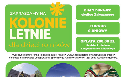 Zdjęcie do Kolonie letnie dla dzieci rolnik&oacute;w     PROGRAM G&Oacute;RY 2026